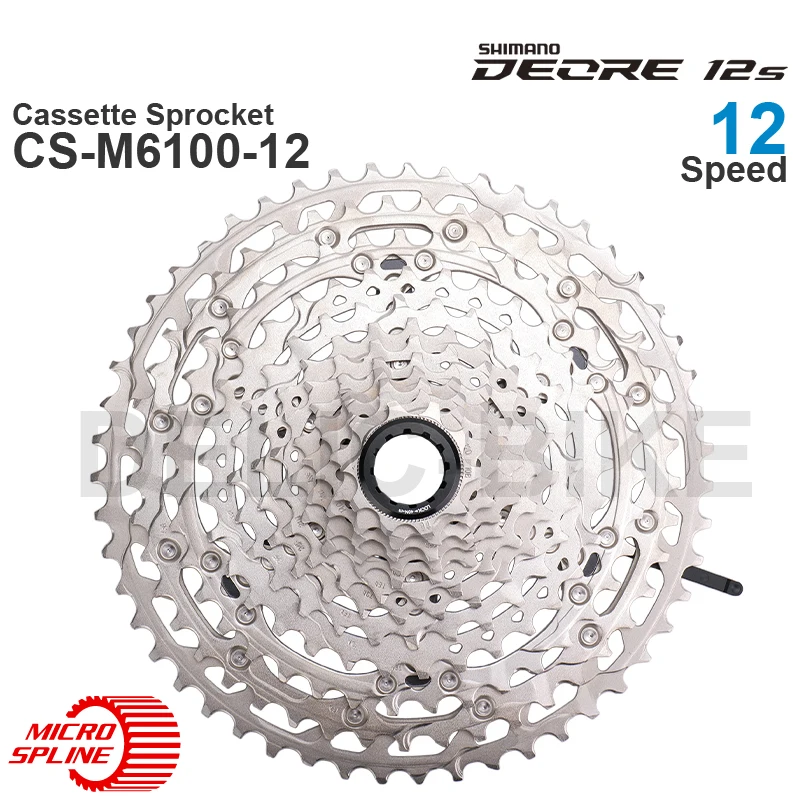 

Кассета SHIMANO DEORE M6100 12 В, звездочка CS-M6100-12 12-Speed - HYPERGLIDE для горного велосипеда, оригинальные детали