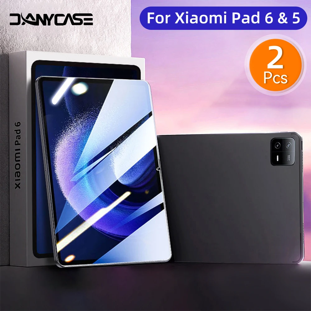 

2 шт. Защитное стекло для планшета 2021 Xiaomi Pad 5/6 защитная пленка 9H Xiomi Mipad 5/6 Pro защита для экрана стеклянная пленка для объектива