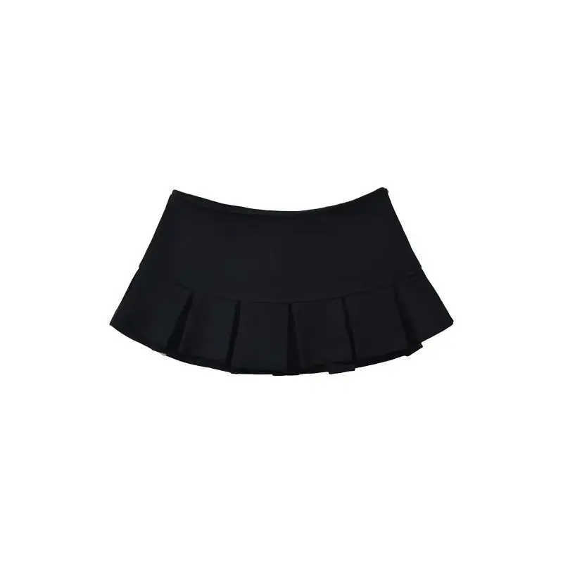 Sexy Women Pleated Skirts High Waist Vintage Mini Skirts Zipper Korean Tennis Student Hot Sweet Dance Skirt Casual Short Skirt