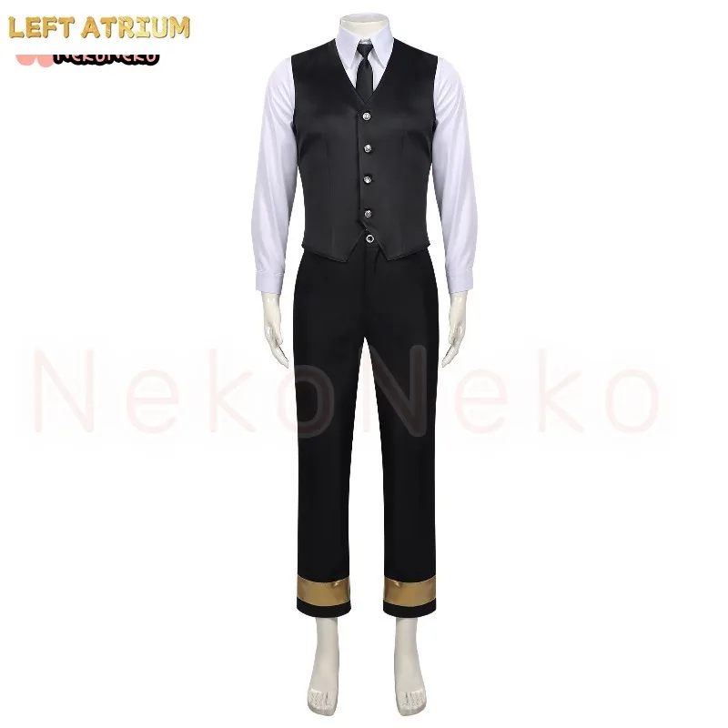 Anime Agents of the Four Seasons: Dance of Spring Itecho Kangetsu Cosplay Costume Wig Black Suits Outfit Halloween Gifts view 2