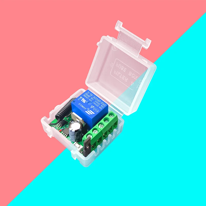 433MHz Gleichstrom 12V 24V 30V Funk fernbedienung schalter 1-Kanal-Relais 433MHz Empfänger modul zum Erlernen von Code-Sender fernbedienungen