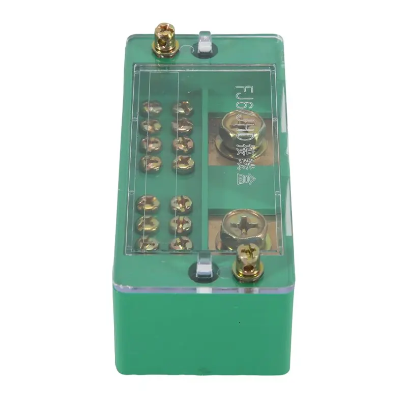 AA81-Single Phase Accessories 2-In 8 Outgoing Terminal Box Household Distribution Box Junction Box Terminal Block 220 V(8 Out)