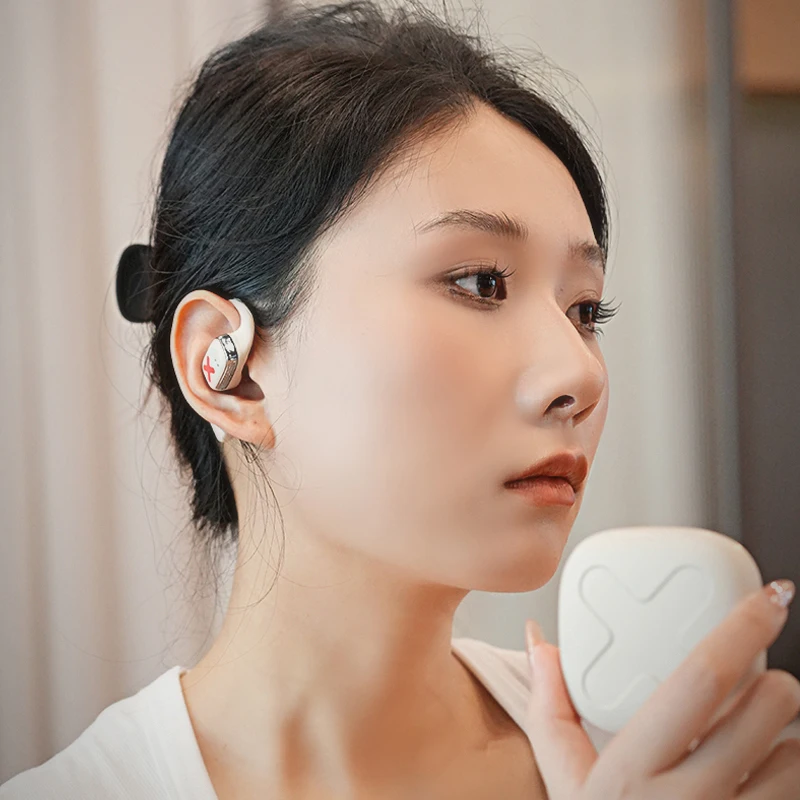 DMOOSTER D39 سماعات أذن على الأذن لاسلكية حقيقية مزودة بتقنية البلوتوث سماعات أذن لاسلكية من النوع المفتوح غير داخل الأذن موضة الشباب والشباب #3