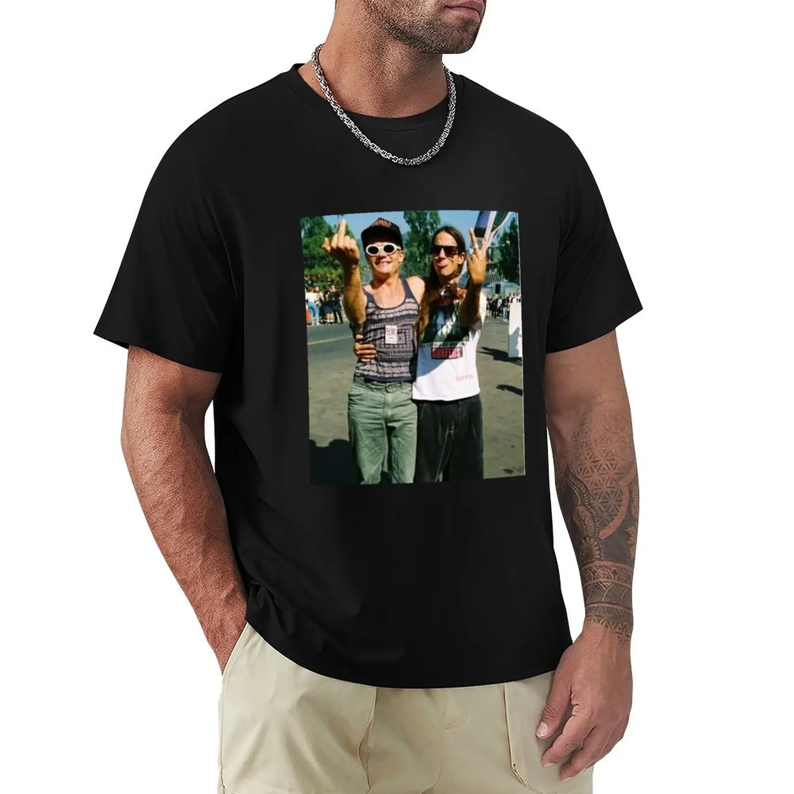 

Flea Anthony Kiedis T-Shirt Basic Simple Casual Short Sleeve Tee