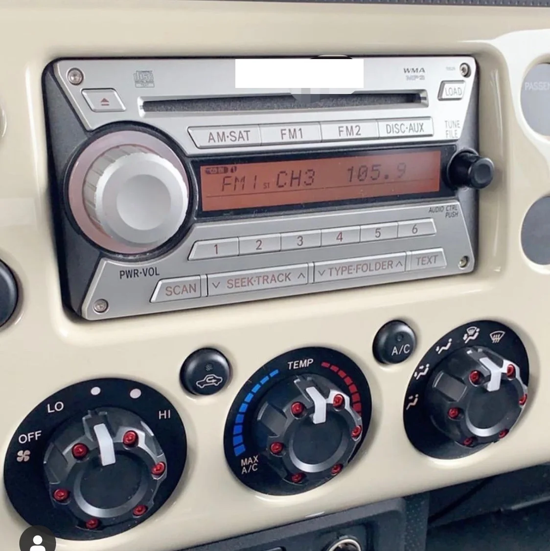 Rádio do carro para FJ Cruiser 2007-2020, CD Player Padrão dos EUA Qualificado, Fornecimento Direto da Fábrica