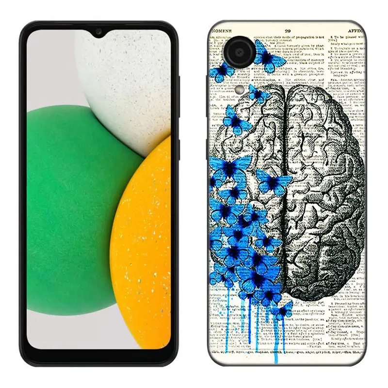 Medical Human Organs Black Phone Case For Samsung Galaxy A01 A03 Core A04 E A02 A05 A10 A20 A21 A30 A50 S A6 A8 Plus A7 2018