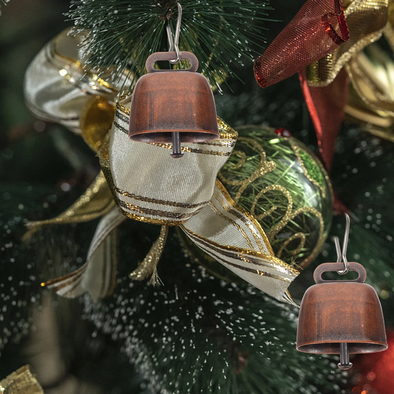 1 مجموعة بصوت عال مزرعة الرعي جرس خمر المعادن البقرة الماشية الأغنام جرس مكافحة سرقة معلقة قلادة لزراعة الماشية