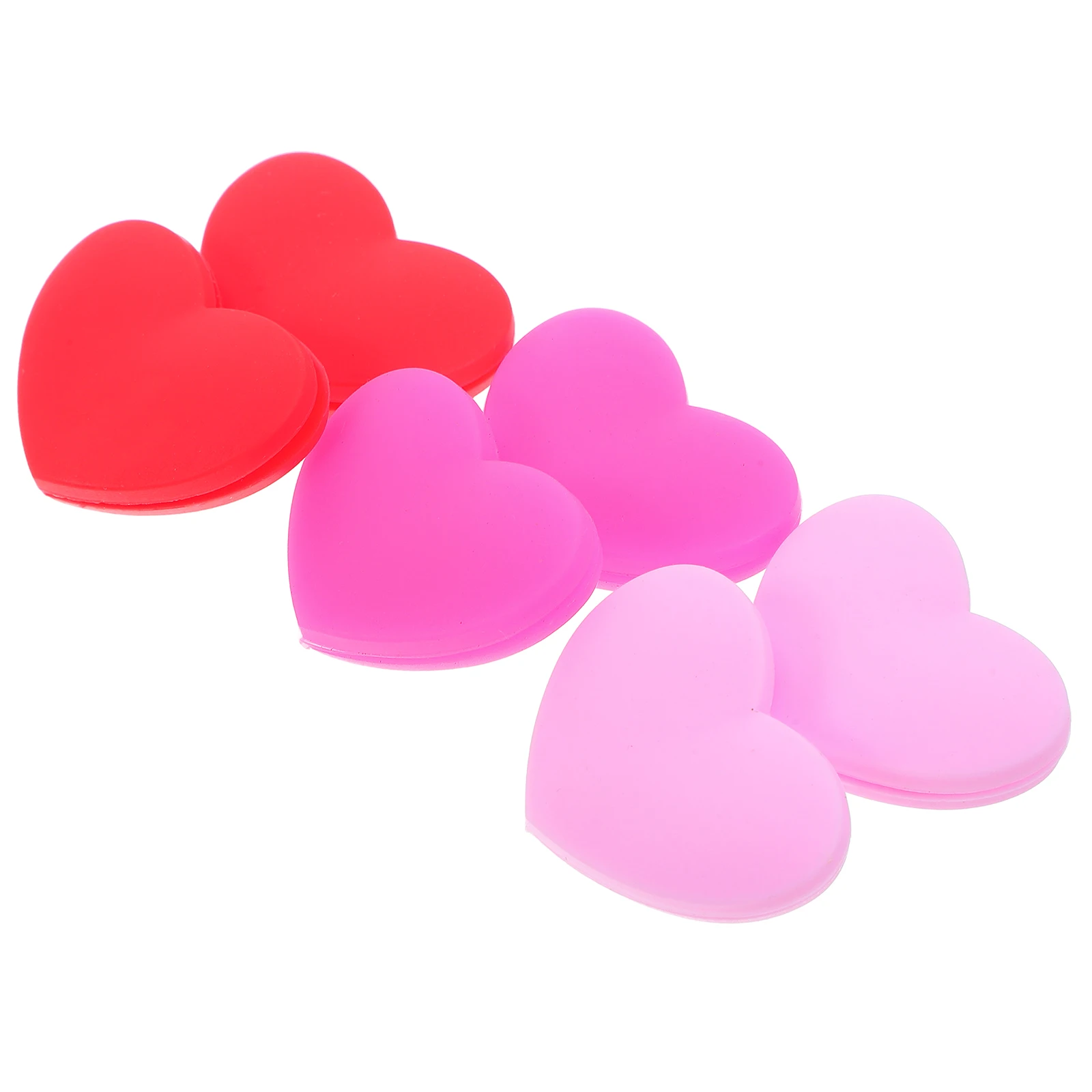 

6Pcs Heart Shape Silicone Dampener for Tennis Racket Vibration Reduction Stable Control Professional Match Essential
