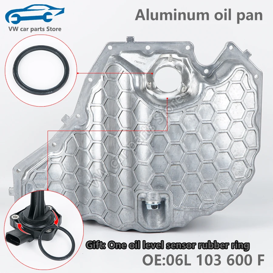 06L103600F Whole Aluminum Alloy Lower Part Of Engine Oil Pan Oil Tray Waste For Audi A4 A5 A6 A7 A8 Q5 EA888 2/3 06L 103 600 F