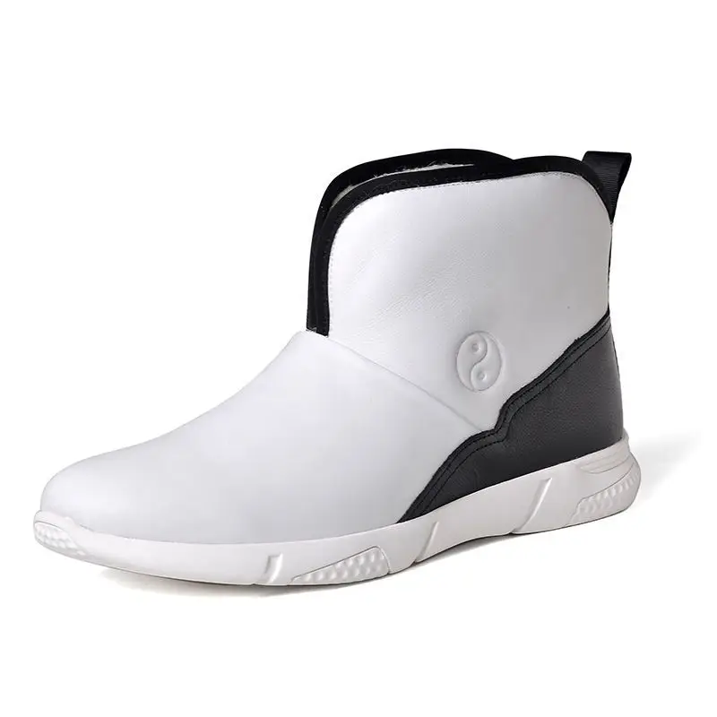 الكلاسيكية أسود أبيض الأزواج فنون الدفاع عن النفس أحذية تدريب الصوف مبطن تاي تشي حذاء الرجال النساء مريحة الأصلي الكونغفو حذاء رياضة #3