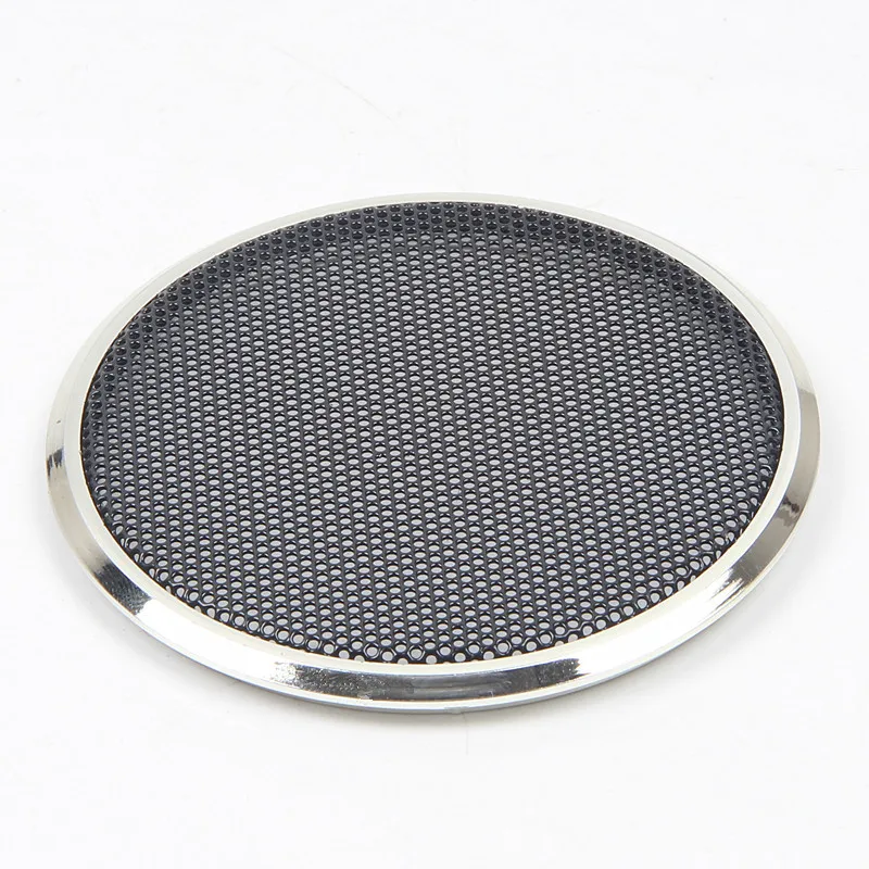 MW Audio, set van 2 luidsprekerroosters van 2"/2,5", zwart, met een elektrolytisch aangebrachte coating, zonder gaten, voor het aanpassen van de audio-installatie in de auto.
