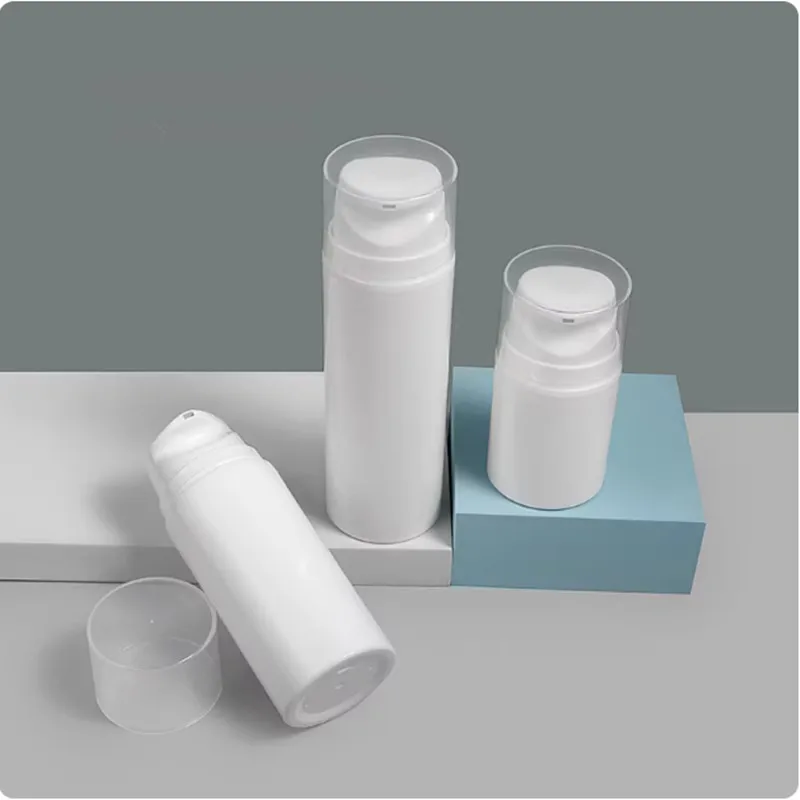 

5/20 шт. 30 мл 50 мл 100 мл 120 мл 150 мл 200 мл Белые безвоздушные флаконы с помпой, вакуумные пустые пластиковые контейнеры для косметики и лосьонов