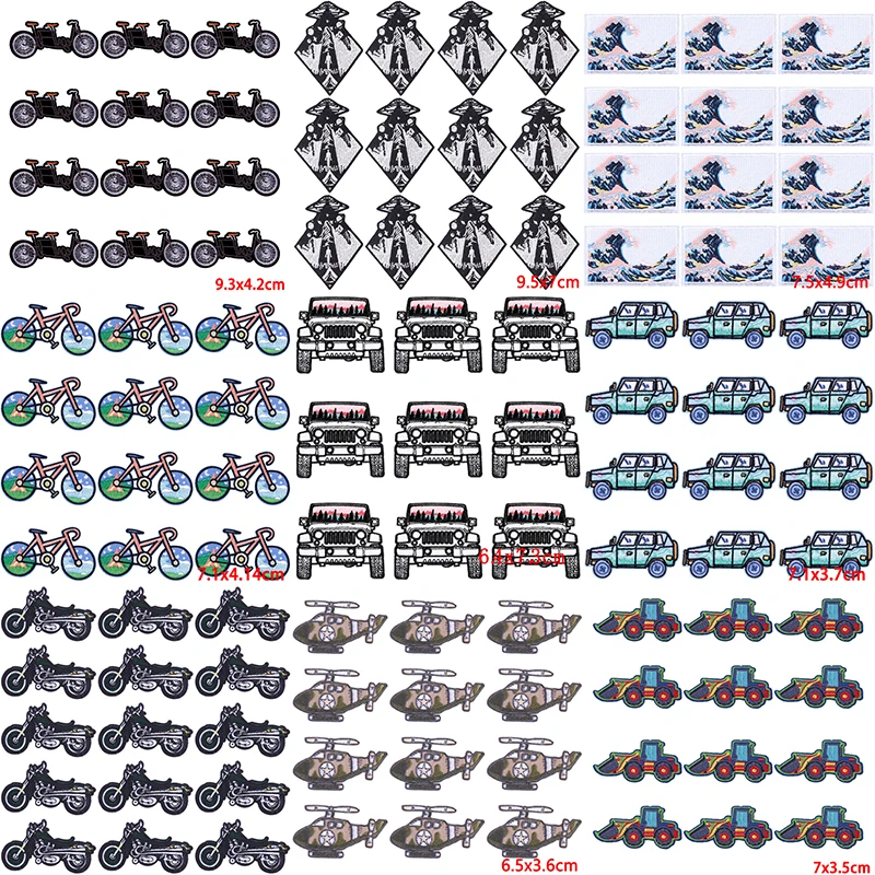 Outdoor Adventure Show - 10Pcs/Lot Car Patch Iron On Patches