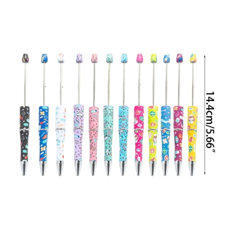 ลูกปัด Rollerball ปากกาพลาสติก DIY ปากกาลูกปัดปากกาอุปกรณ์สำนักงานโรงเรียน