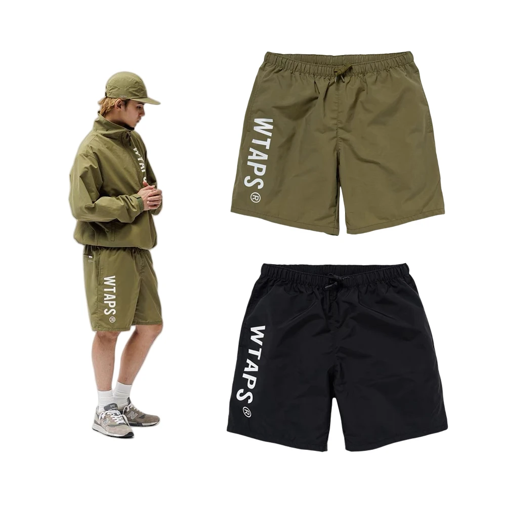 WTAPS Beach Shorts Nishiyama Toru Summer Outdoor Nylon lightweight breathable nylon tracksuit pants 24SS