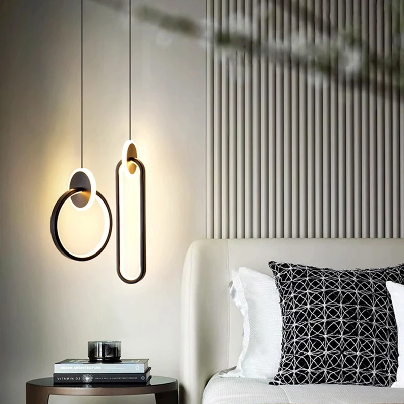 

Современный светодиодный светильник для дома, лампа для спальни, прикроватный подвесной светильник, светодиодная люстра, подвесной светильник для внутреннего освещения