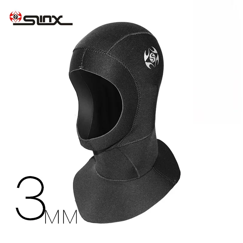 SLINX-Scuba Diving Hood for Men, Neoprene Diving Cap, Keep Warm Hoods, Sporting Fishing Hat, Waterproof Wetsuit, 3mm