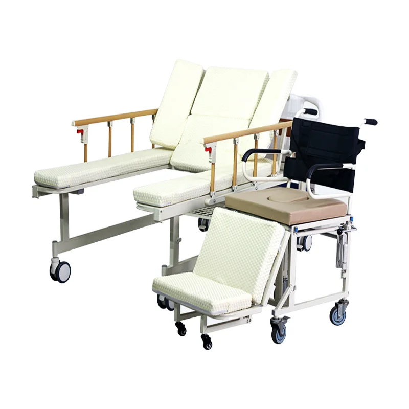 سرير التمريض مع كرسي متحرك معدات طبية منزلية للعناية بالمعاقين كرسي متحرك محمول سرير العناية بالمنزل #1