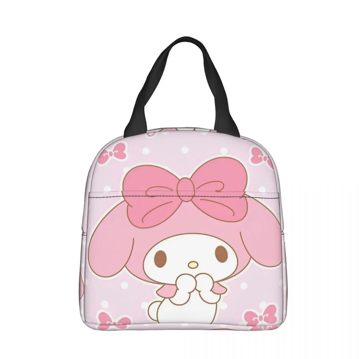 Sanrio Kawaii My Melody Insulated Lunch Bags borsa termica riutilizzabile Anime Lunch Box ad alta capacità Tote uomo donna lavoro viaggi