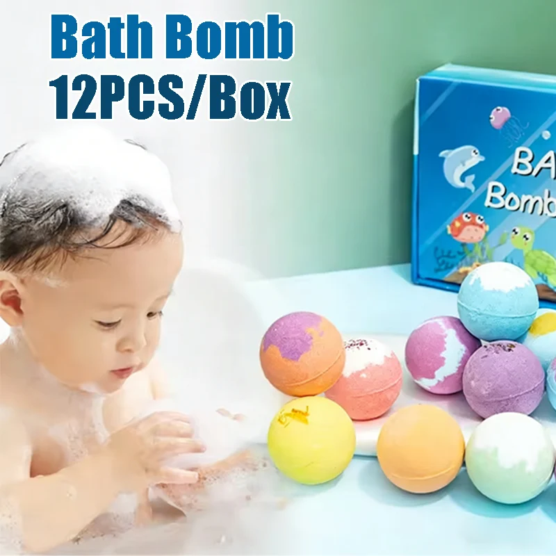 

Ocean Bath Salt Set with 12 Surprise Toys - Organic Safe Bubble Bath Salts Fun Underwater-Themed Gift for Bathtime