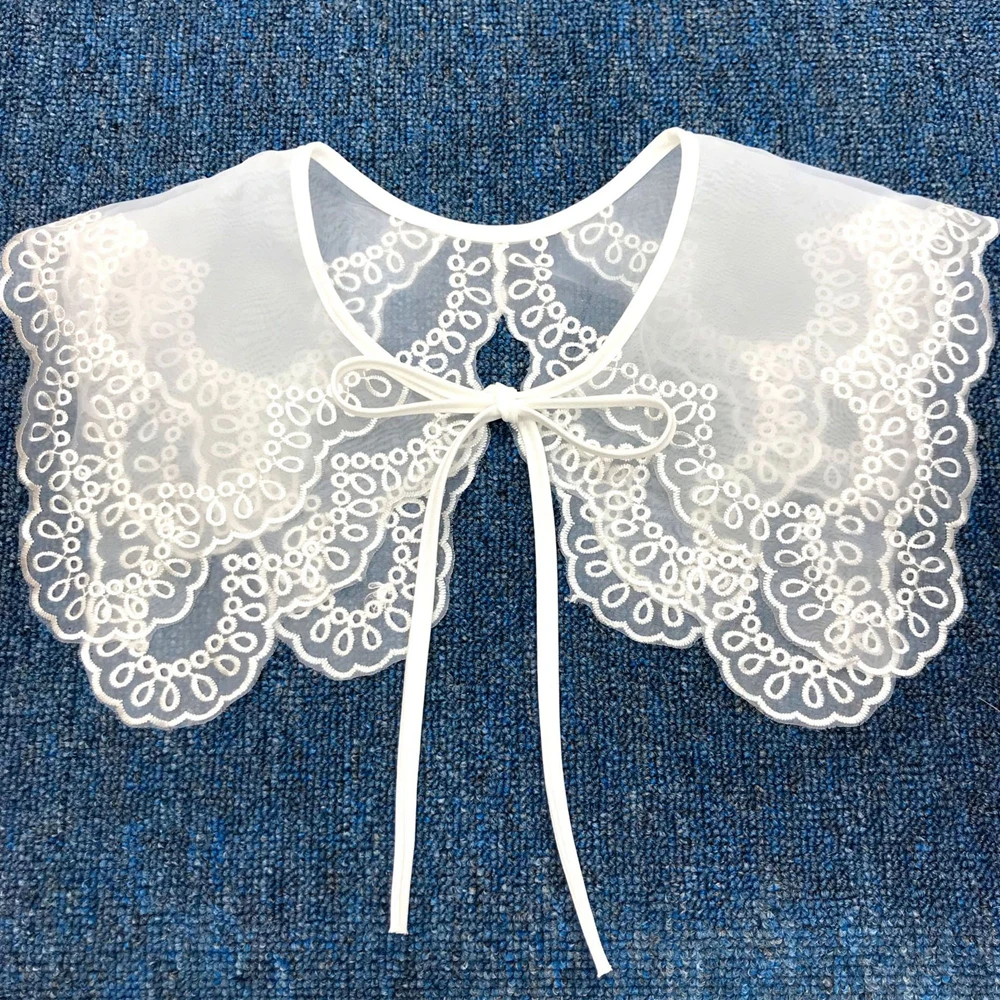 

Lace Decorative For Women Girl Hollow Applique Apparel Sewing Fake Collar Clothing Decoration Lace Neckline