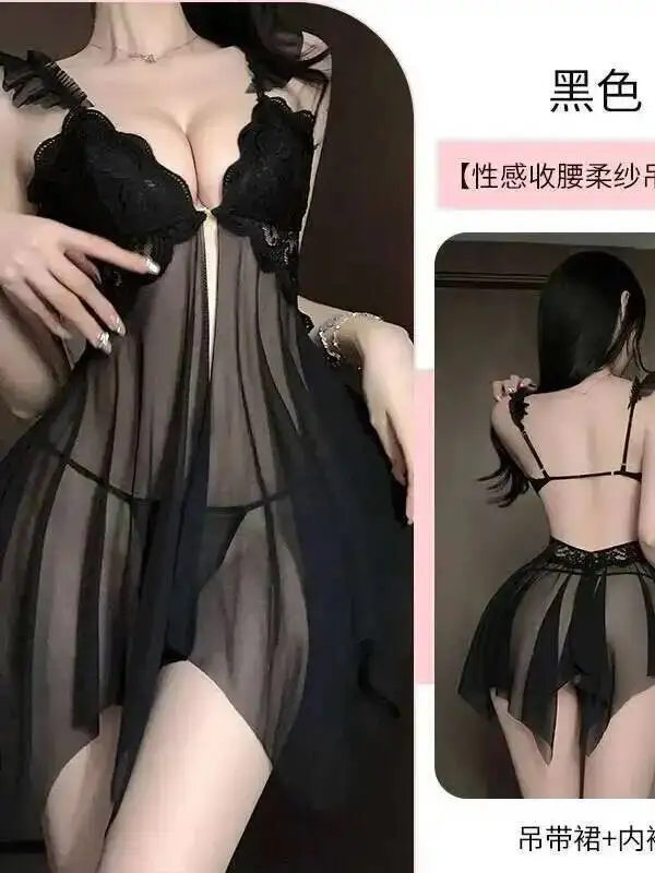 Sexy malha uniforme renda camisola com almofadas no peito irregular vestido de noite elegante tanque mini vestido doce 2025 novo vestido hsu8