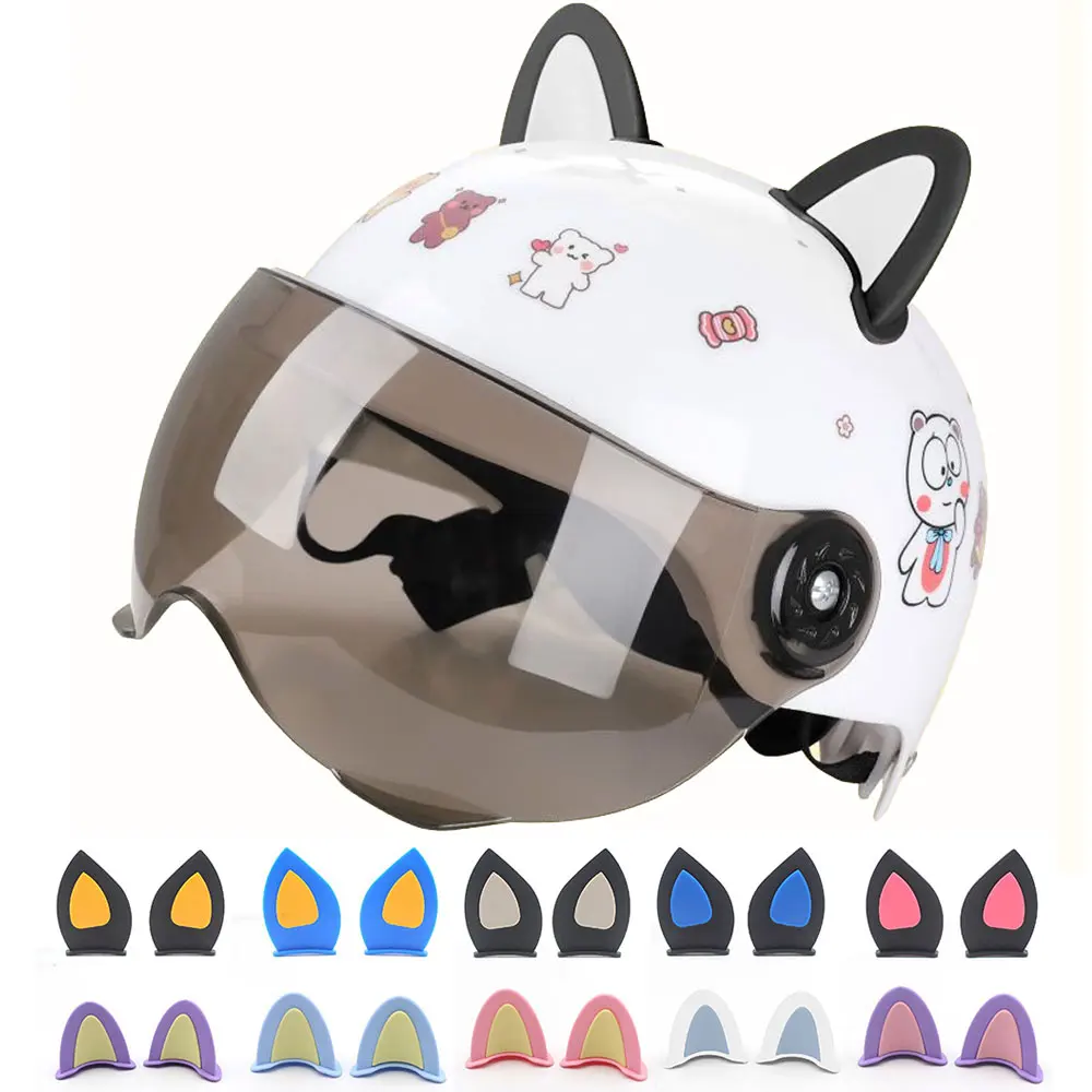 

Мотоциклетный шлем с кошачьими ушками, 2 шт.