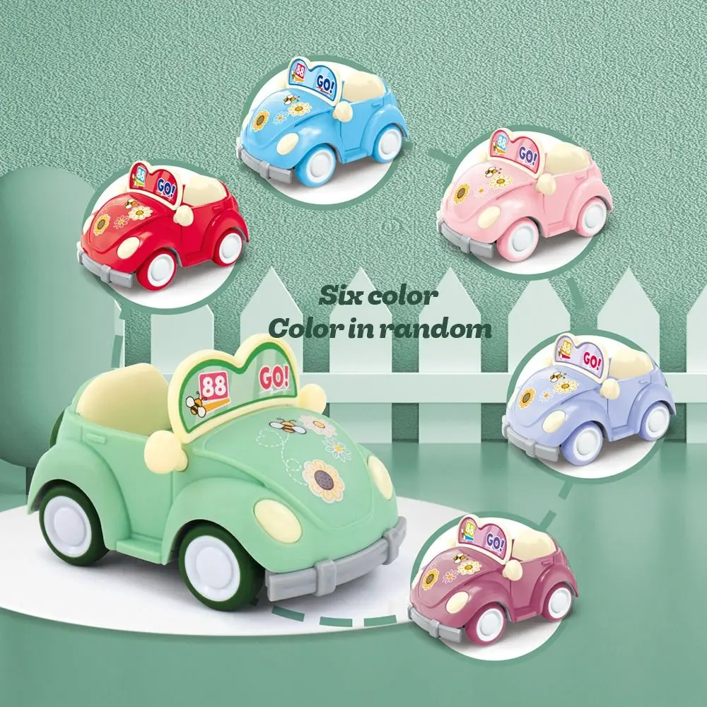 Creative ABS Open Car Toy Shatter-resistant Inertia Toy Pull Back Toy Car Car Model Cute Kindergarten