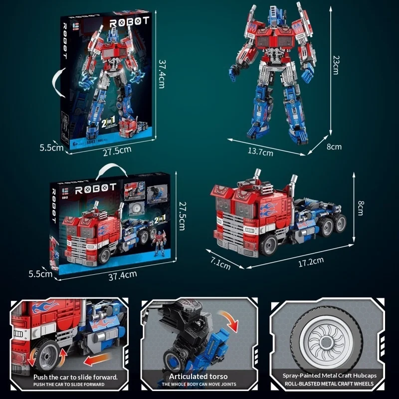 الأطفال الصبي تحويل المحارب أوبتيموس برايم ميكا لودر أطفال بالريموت كنترول كينغ كونغ الجمعية اللبنات الأطفال دمى هدايا هدية عيد ميلاد #3