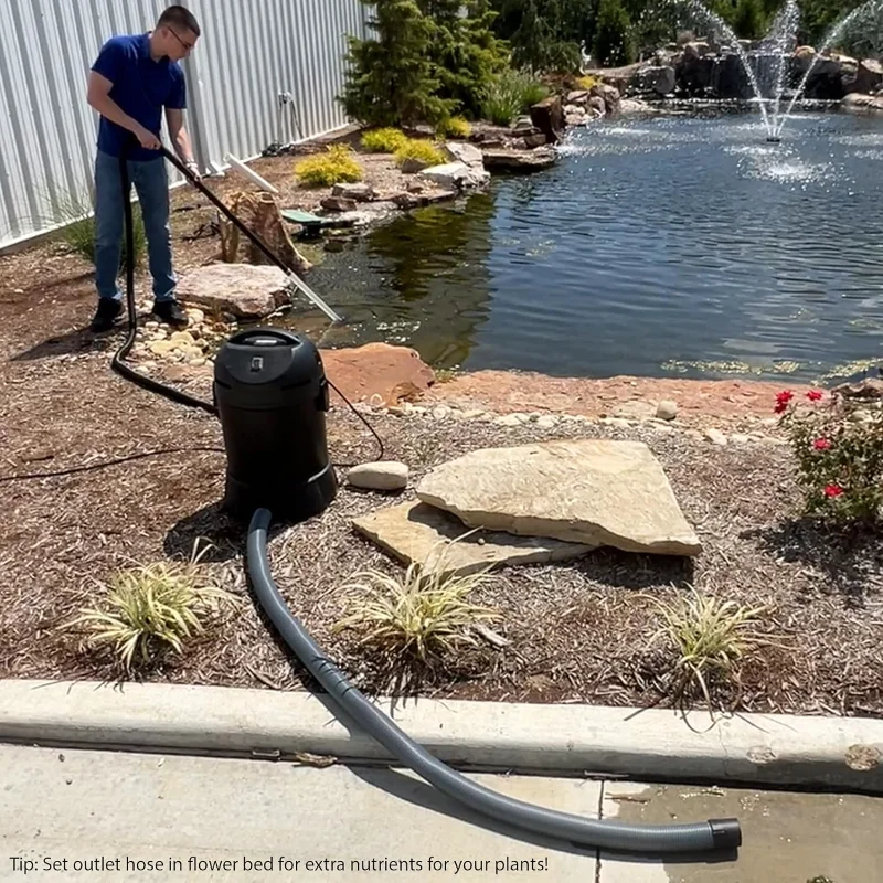 Half Off Ponds CleanSweep 1400 연못 진공청소기(13' 흡입 흡입 호스, 4개의 연장 튜브, 3개의 진공 노즐 포함)