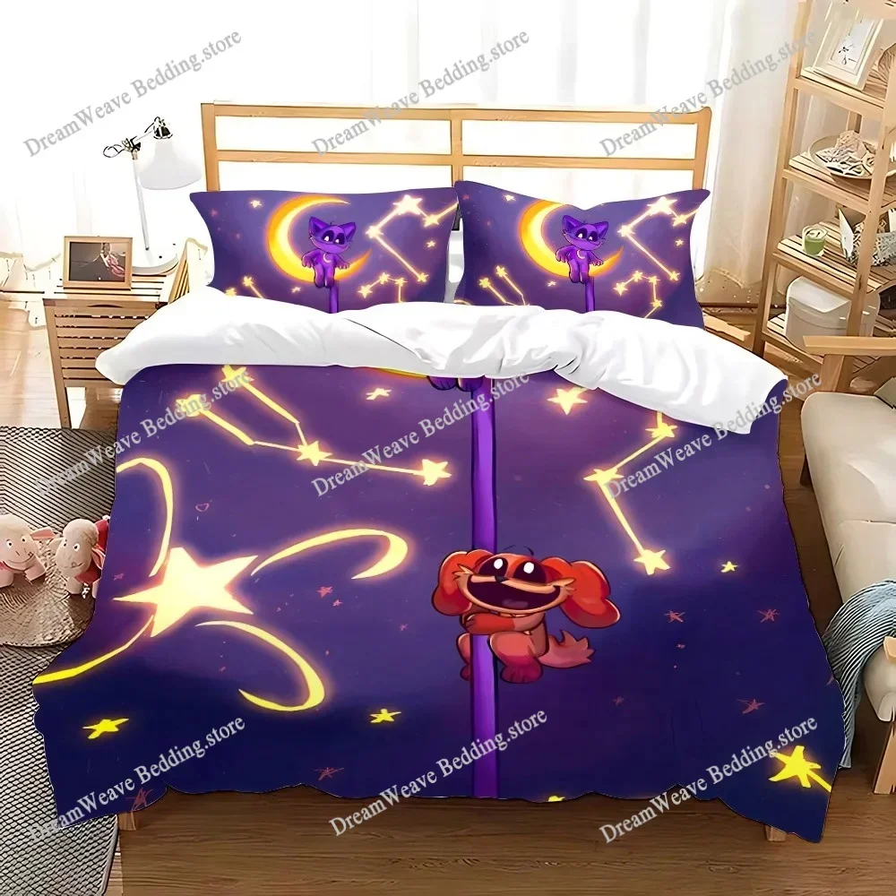 

New CatNap X DogDay Bedding Set Single Twin Full Queen King Size Bed Set Adult Kid Bedroom Duvet Cover Sets 3D Print Game Anime
