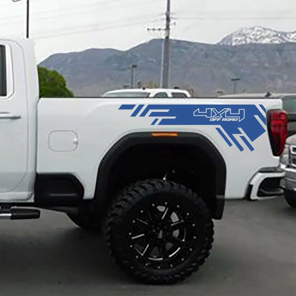 2Pcs 4X4 Off Road Car Body Side Sticker for Ford F-150 F-250 F-350 Tacoma Tundra Ram Silverado Truck Pickup Vinyl Decal