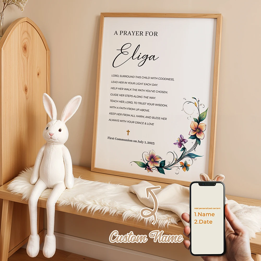 

Personalized Christian The Eucharist Custom Wall Art Printmaking Canvas Painting Poster Picture Living Room Home Decoration