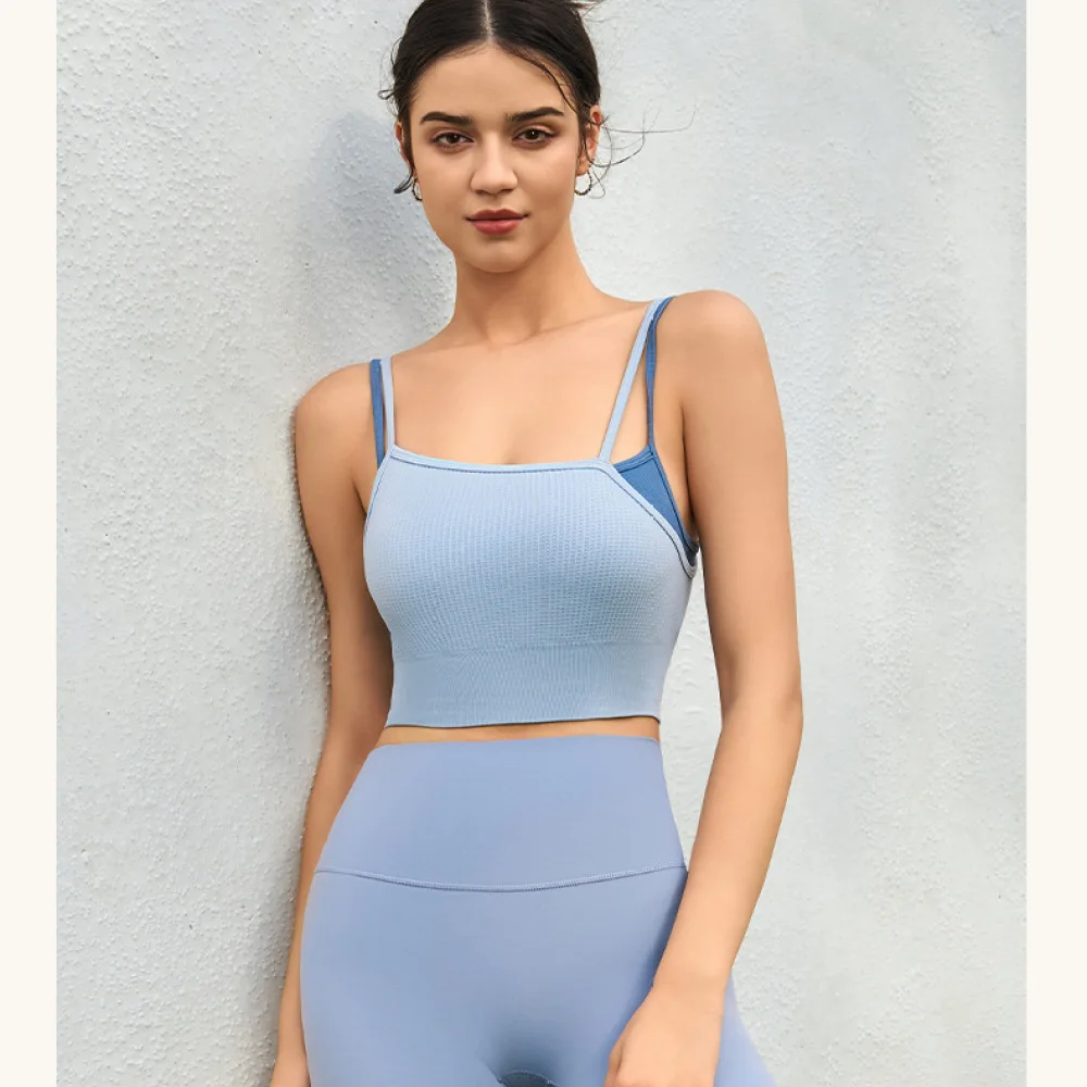 Yoga Workout Tank Top Women Seamless Sports Bra With Built In Pads Fitness Gym Vest Breathable Athletic Wear For Ruisef