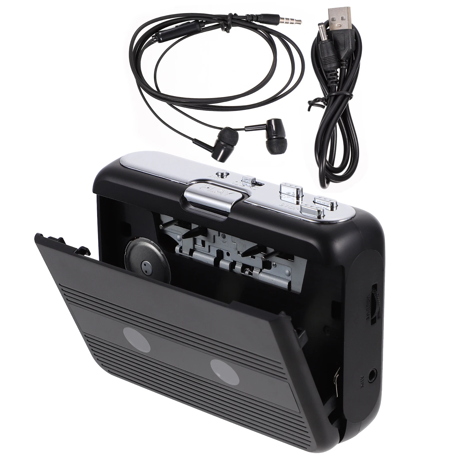 

1 pc Stereo Lightweight Portable Abs Metal Design Auto Pairing Fast Connection Transmit Music To Wireless Earphones
