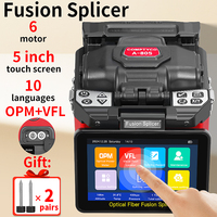 COMPTYCO A-80S Optical Fiber Fusion Splicer SM MM Multilingual Touch Screen Fiber Optic Core Welding Machine Built in OPM VFL