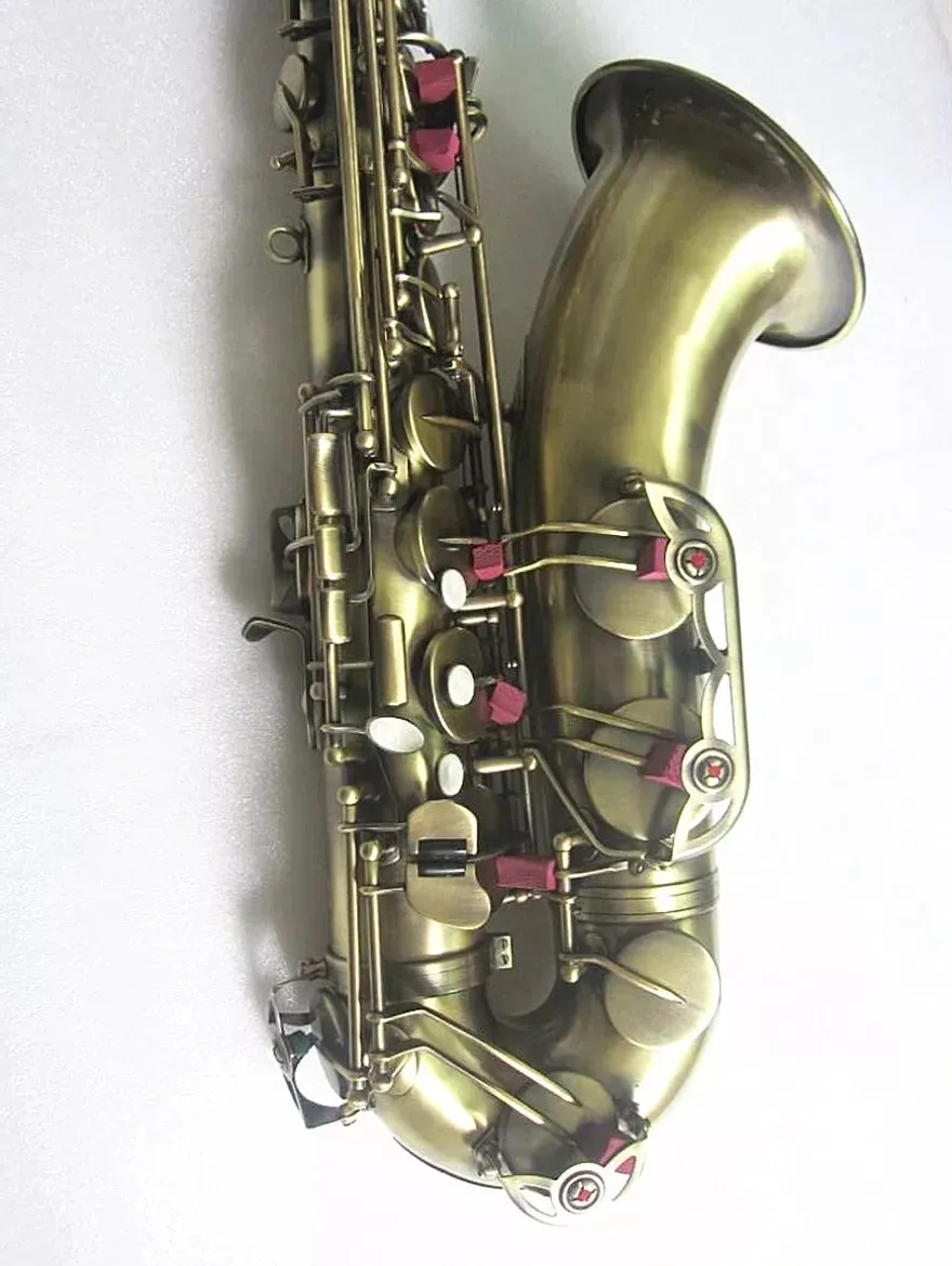 

New Arrival Musical Instrument Bb Tenor Saxophone, Brass Body Antique Bronze Sax