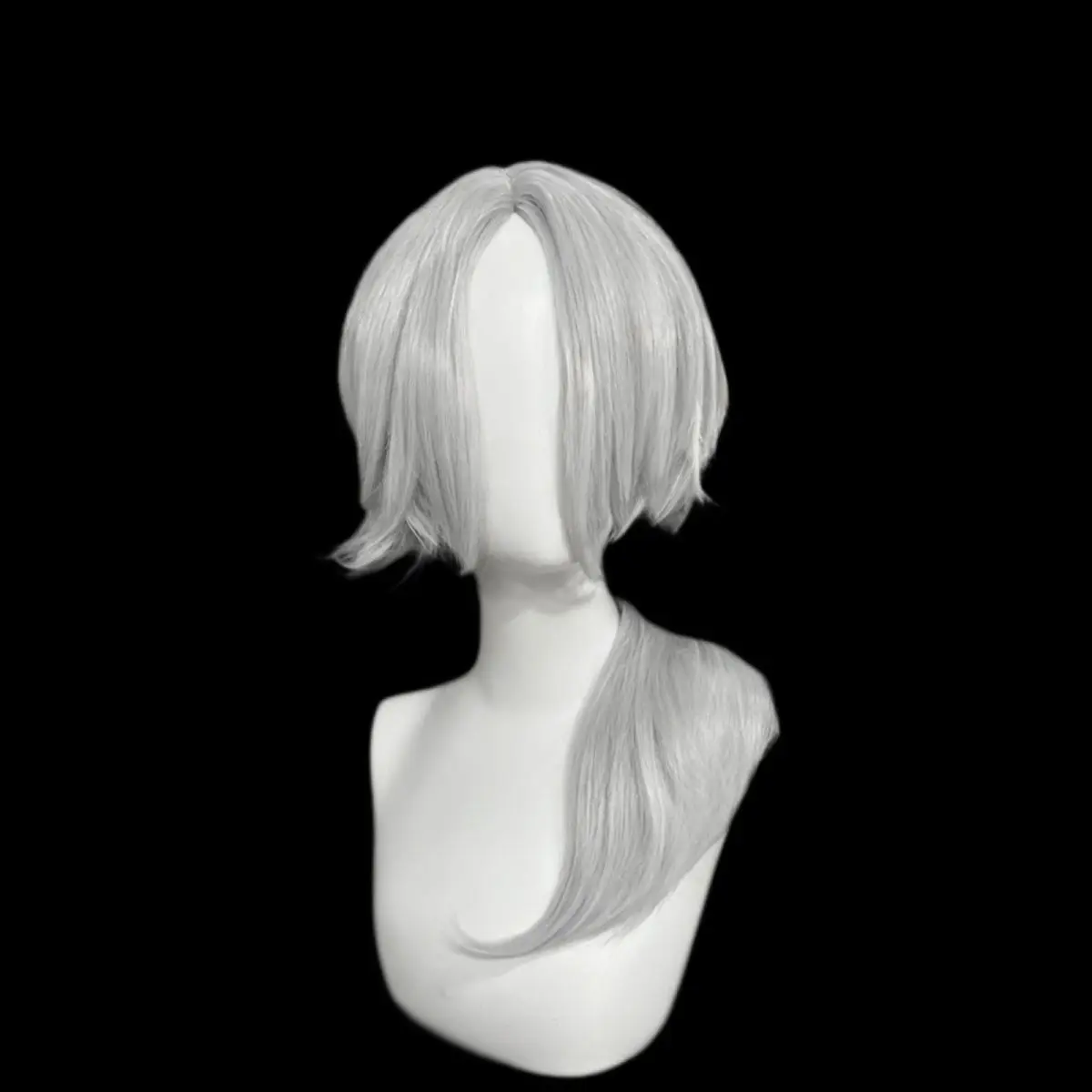 Peluca de cosplay de Supertop Secret Xiaoyao |   Pelo plateado con red rosa y fibra mate resistente al calor