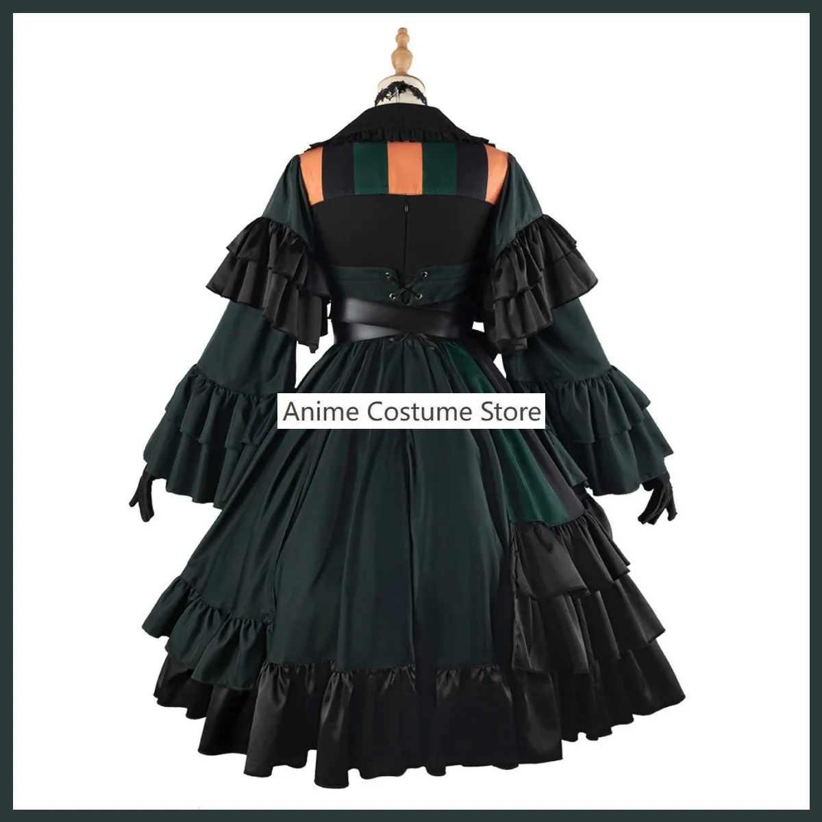 Virtual Youtuber Juufuutei Raden Cosplay Costume Hololive Regloss Wig Black Dress Lolita Shoes Woman Sexy Kawaii Carnival Suit