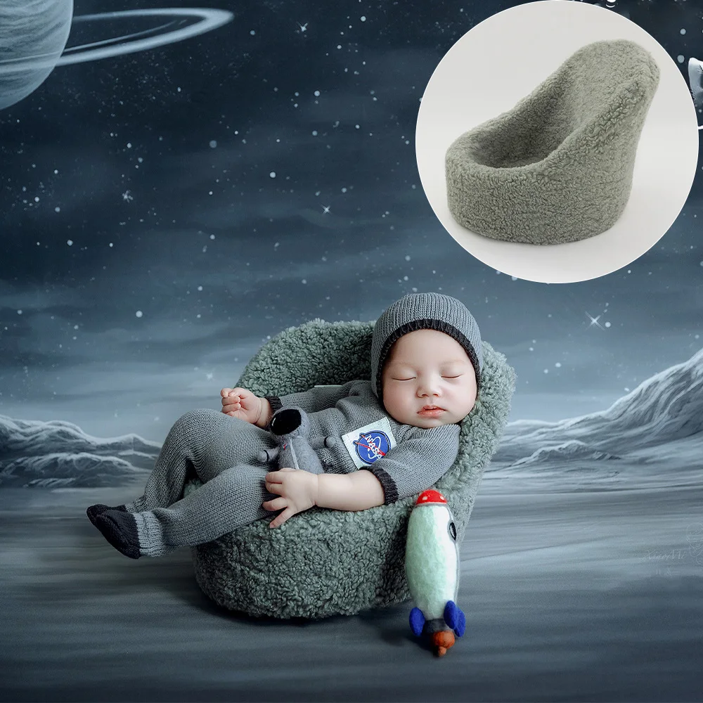 Sofa Chair for Newborn Photography Props Baby Posing Mini Sofa Studio Baby Photoshoot Chair Cover Accessories Infant Photo Props