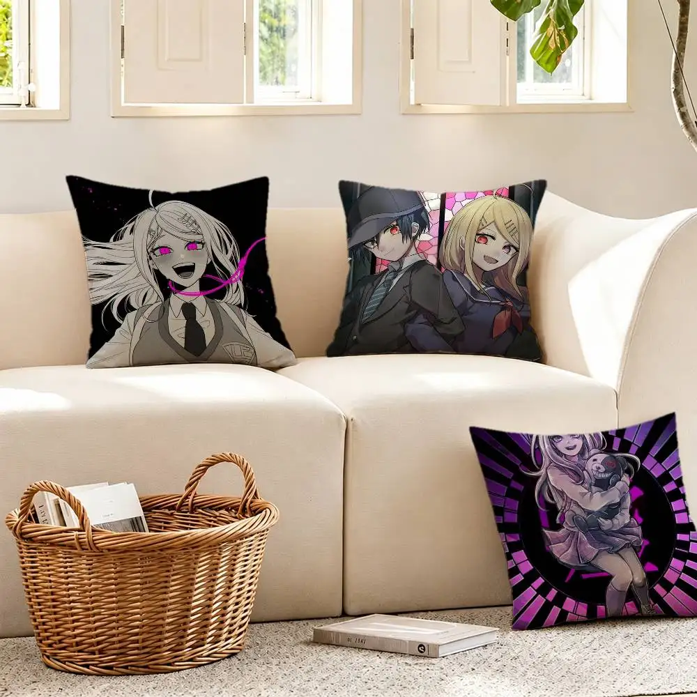 Anime Kaede Akamatsu D-Danganronpa Pillow Case for Sofa Living Room Home office Decor Protective Cover