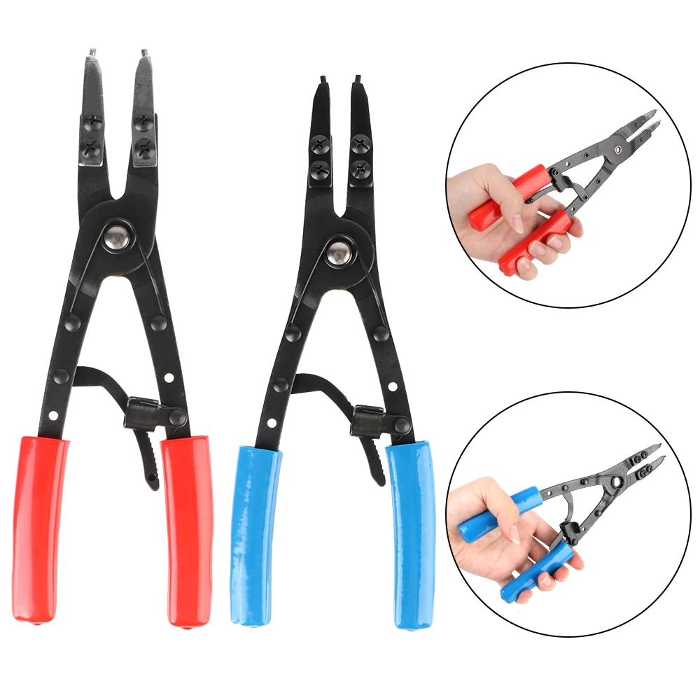 Heavy Duty Metal Circlip Pliers Set Car Repair Tool Auto Parts Universal 10 Inches Internal External Snap Ring Pliers 2001700