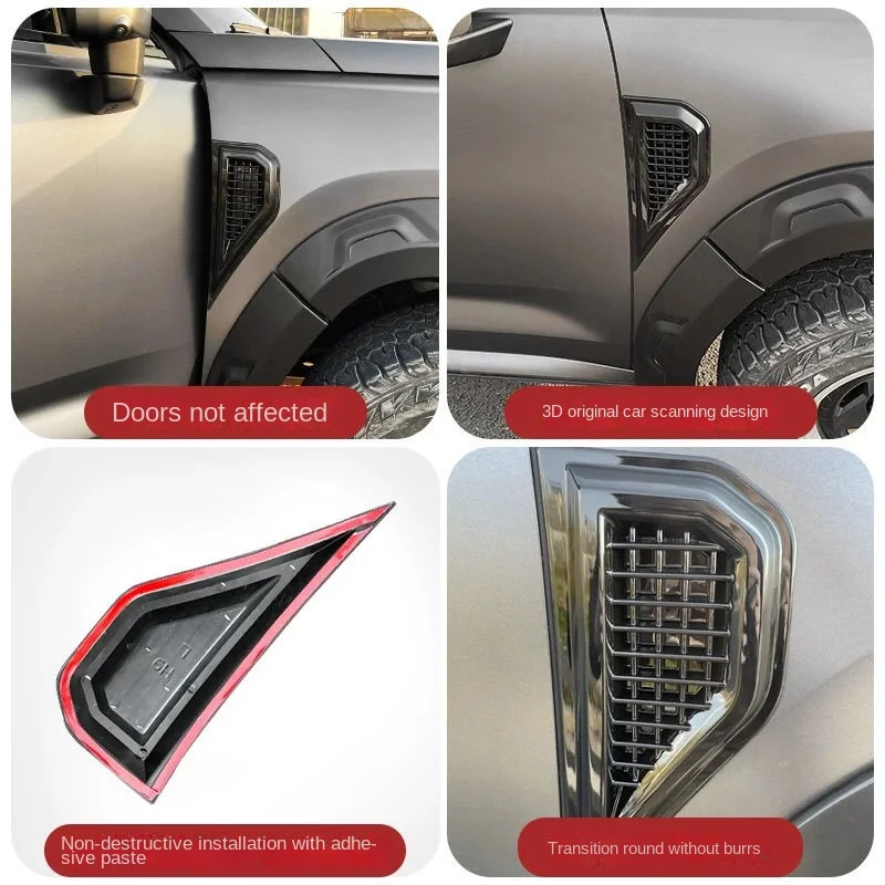 ملصق مزخرف للوحة أوراق Haval H9 من الجيل الثاني، فتحة تهوية للحاجز، جزء تعديل خاص بمظهر الجسم