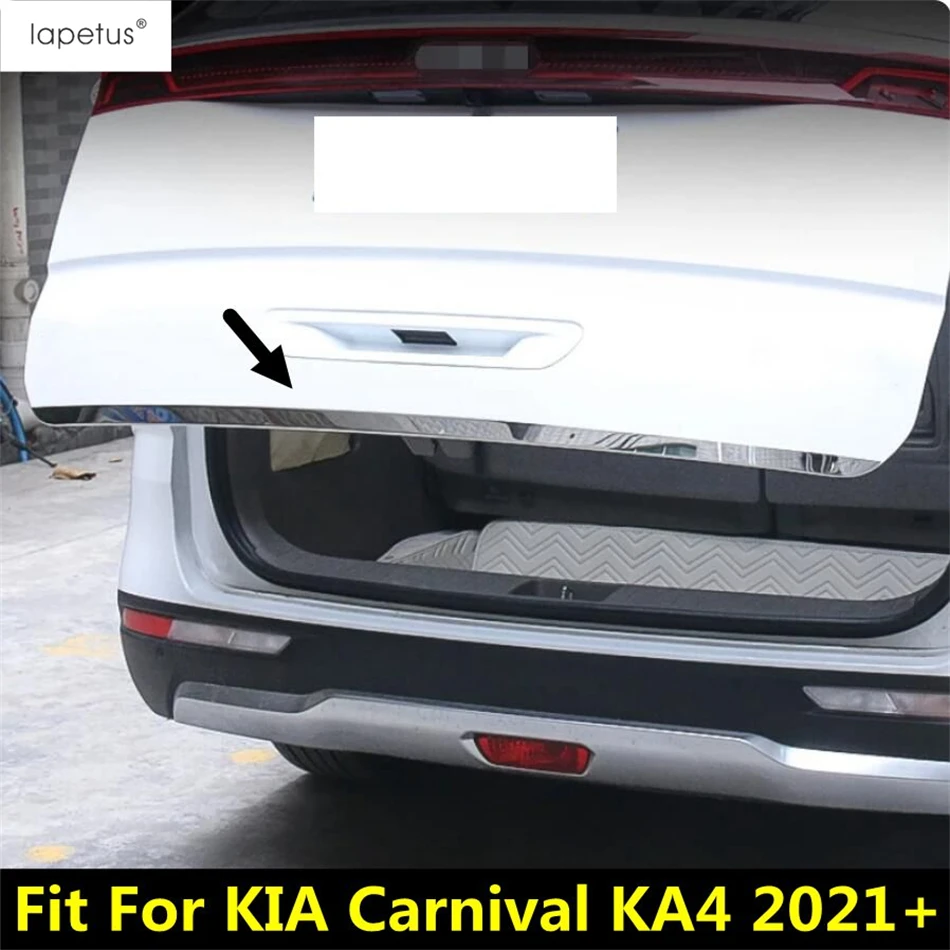 

Car Rear Trunk Tailgate Door Strip Molding Decoration Cover Trim For Kia Carnival KA4 2021 - 2024 Stainless Steel Accessories