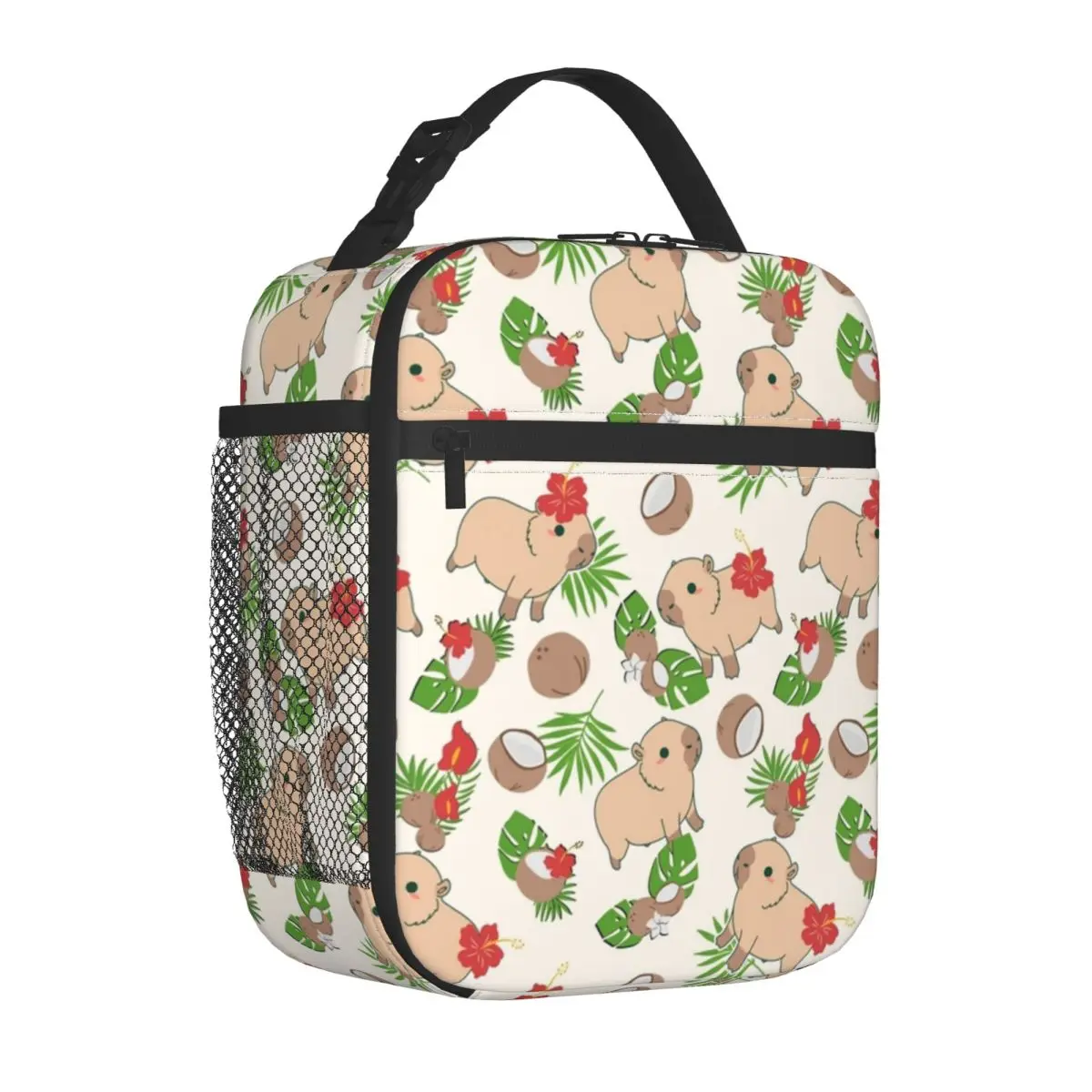 

Kawaii Capybara Coconut Dog Insulated Lunch Bag Portable Animal Lover Reusable Cooler Bag Lunch Box Tote Office Picnic Food Bag