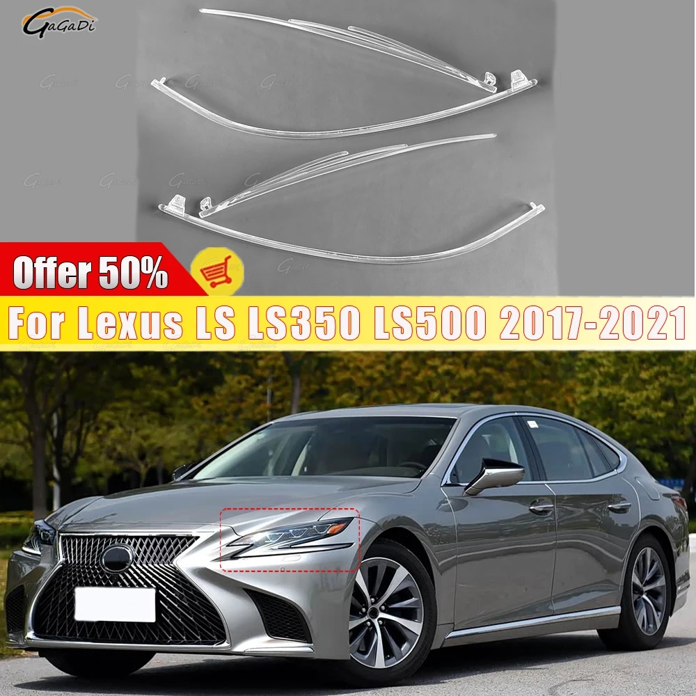 Fit For Lexus LS LS350 LS500 2017-2021Front Headlight Daytime Running Light Strip Angel Eye Daytime Running Light Tube