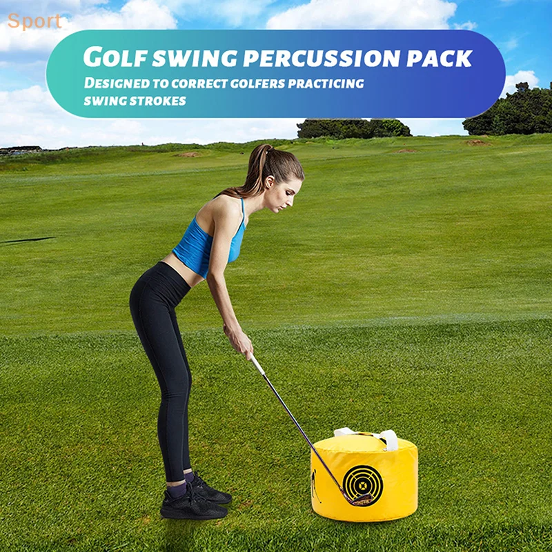 1PC Golf Hitting Bag Portable Multi-Purpose Batting Bag Strength Improvement Accuracy Exerciser Swing Kit Beginner's Aid