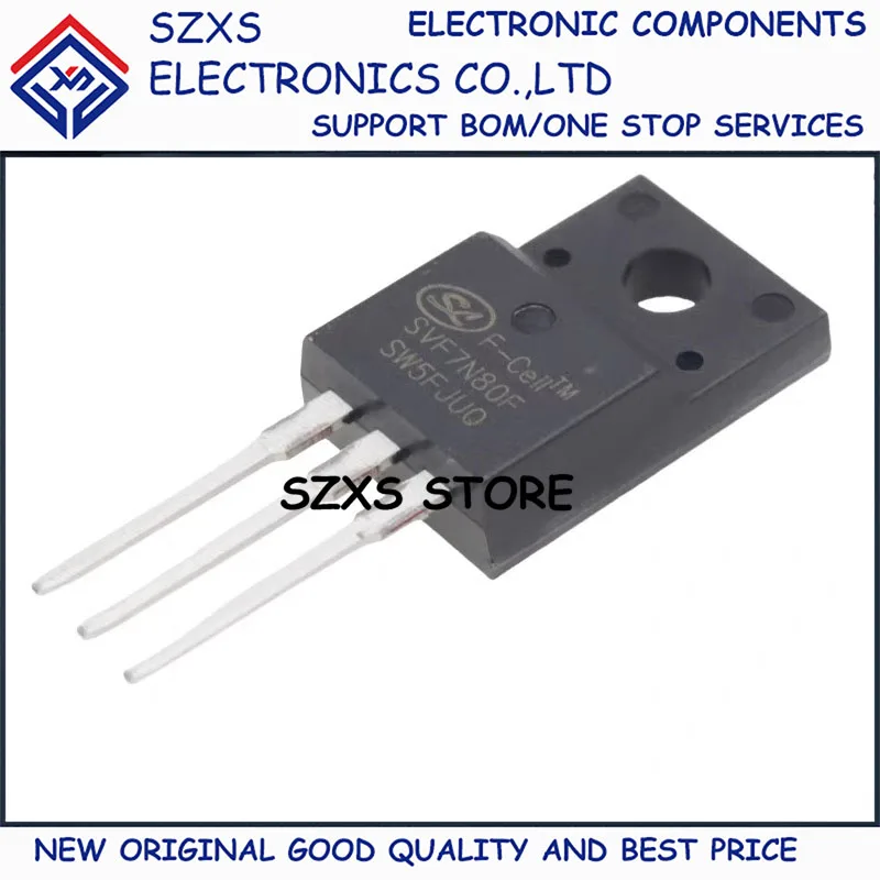 

New Original 10Pcs SVF7N80F TO-220F 800V 7A MOSFET Field Effect Transistor In Stock Electronic Components Good Quality