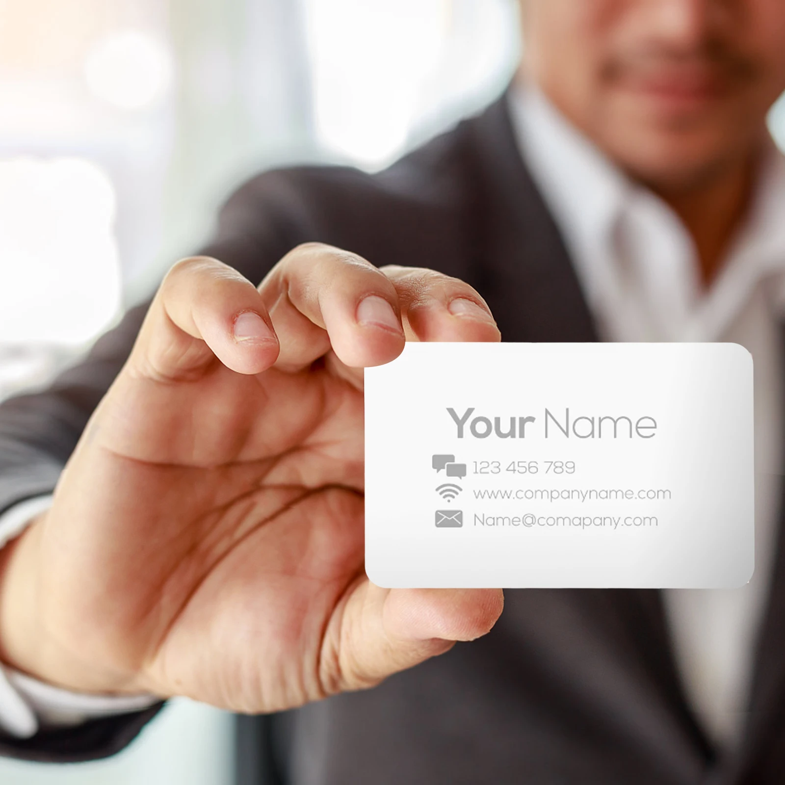 10Pcs Aluminum Business Card Blanks Metal Sublimation Blanks Double Sided Smooth Thin Cards for Custom Name Tags Id Cards