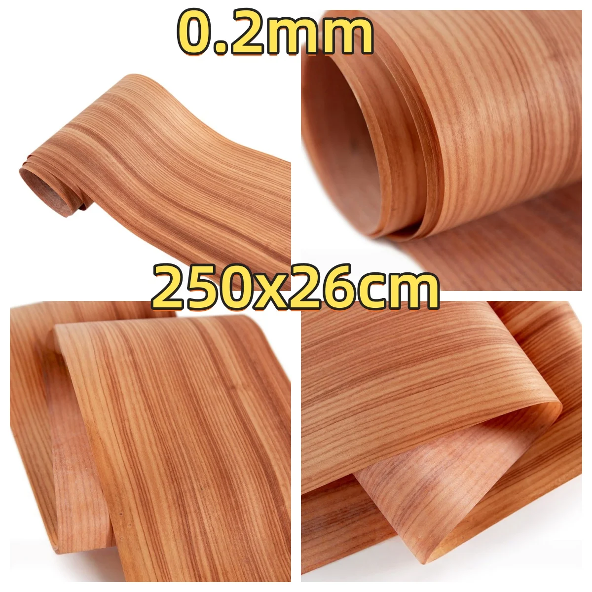 

Natural Rosewood Straight Grain Veneer, 0.2mm, 250x26cm, For Decoration, Speaker & Wood Veneer Application.